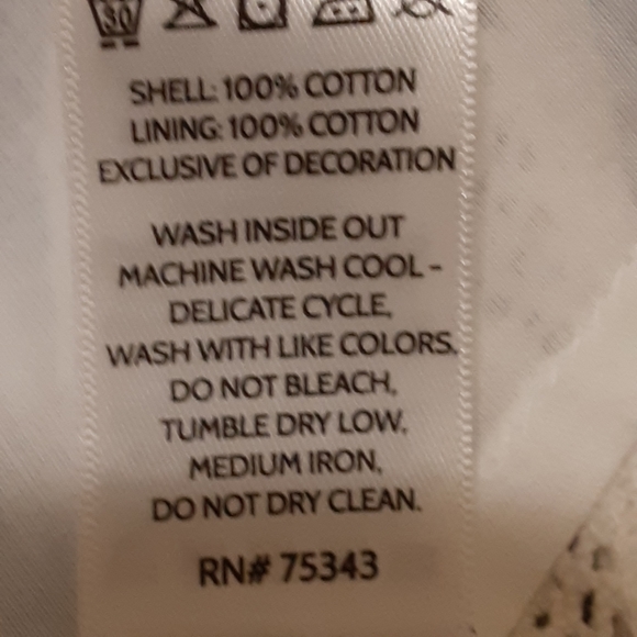 TOMMY BAHAMA 6 - 9 most Blue and White Lace & Embroidered Dresd - Picture 11 of 11